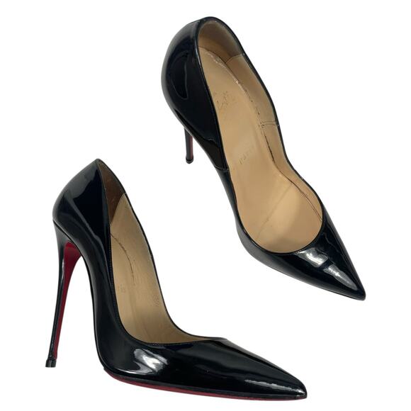 Christian Louboutin So Kate 120 Patent Leather Pumps Black Size 37 - Picture 4 of 12